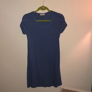 Scoop neck t shirt dress